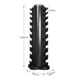 1-10kg Hex Dumbbell set with rack